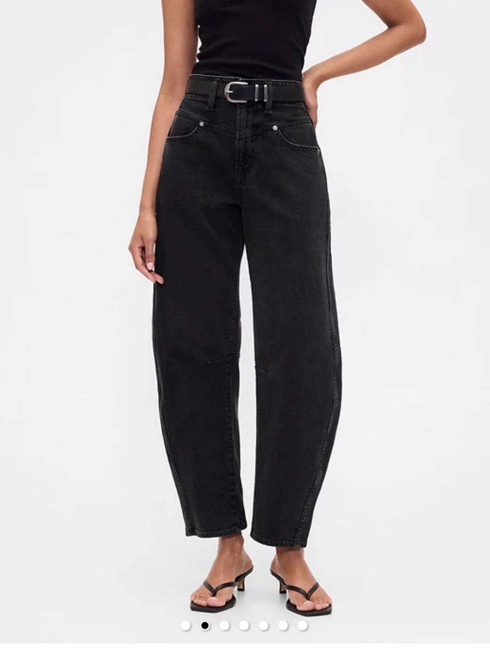 Gap High Rise Barrel Jeans